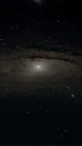 Andromeda Galaxy (M31) astrophotography showing the bright galactic core and spiral dust lanes in the Andromeda constellation.