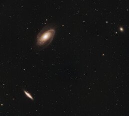 M81 Bode’s Galaxy spiral galaxy astrophotography image