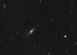 M106 galaxy astrophotography image also known as Messier 106 and NGC 4258