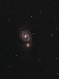 M51, the Whirlpool Galaxy, with companion NGC 5195