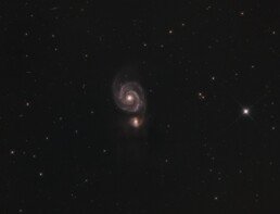 M51, the Whirlpool Galaxy, with companion NGC 5195